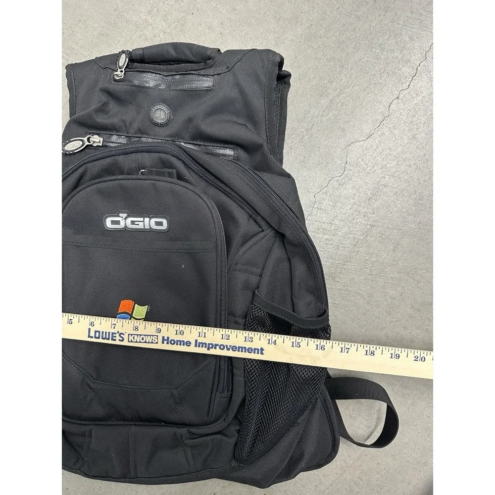 OGIO Windows Vista Backpack Black Laptop Bag Tech Specs Y2K Promo Rare